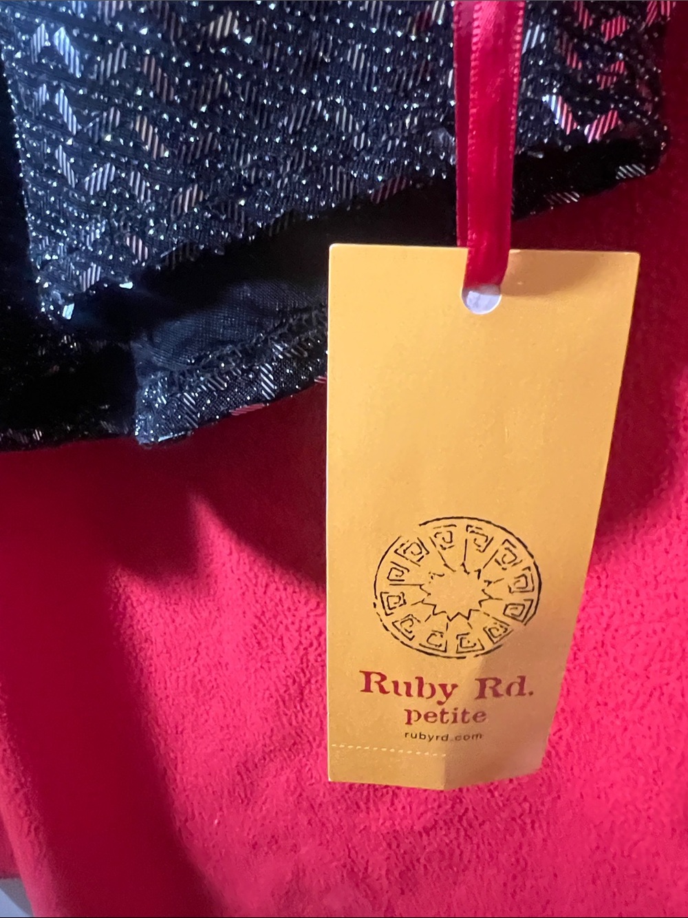 Ruby Rd. Black Sequin Long-Sleeve Blouse - Picture 3 of 8